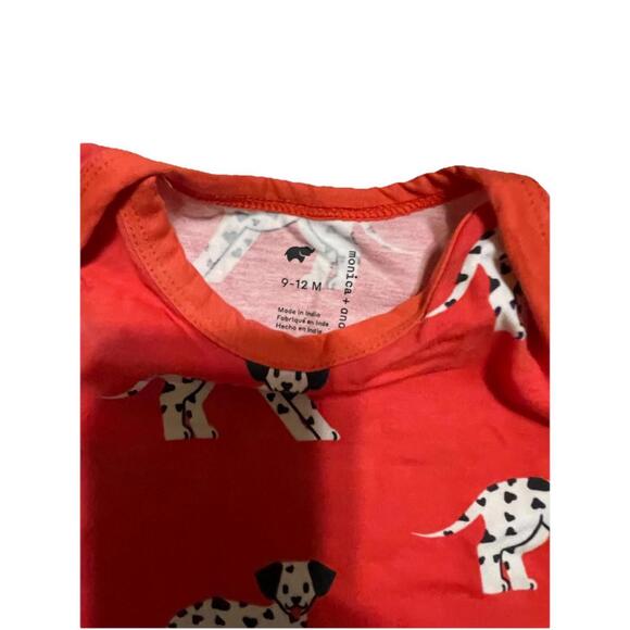 Monica + Andy Jack + Jill Romper Size 9-12 I Heart Dalmatians New No Tags H81 - Picture 2 of 3